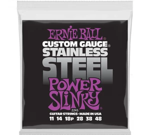 Ernie Ball 2245 Stainless Steel Power Slinky 11-48 elektromos gitárhúr szett