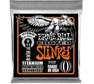 Ernie Ball 3122 Coated Slinky Titanium RPS HYBRID SLINKY 9-46 elektromos gitárhúr szett