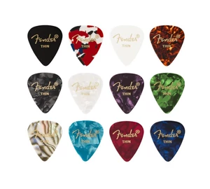 Fender 351 Shape Picks Thin vegyes színű 12db-os pengető szett