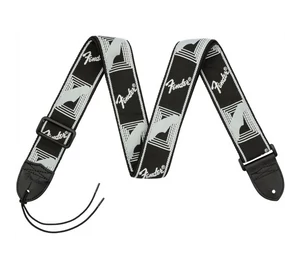 Fender® 2" Monogrammed Strap Black/Light Grey/Dark Grey heveder