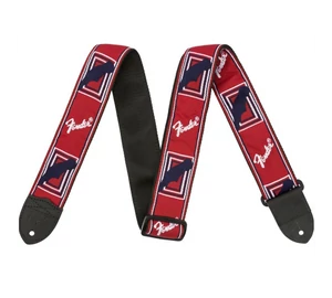 Fender® 2" Monogrammed Strap Red/White/Blue heveder