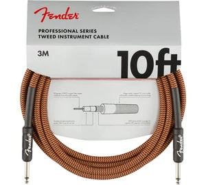 Fender Professional Series Instrument Cable Orange/Black 3m