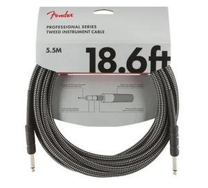 Fender Professional Series Szürke Egyenes - Egyenes hangszerkábel 5,5 m