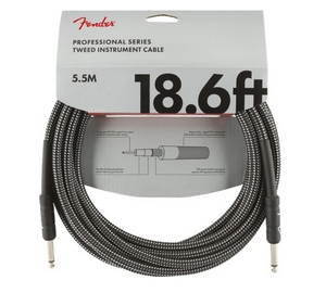 Fender Professional Series Szürke Egyenes - Egyenes hangszerkábel 5,5 m
