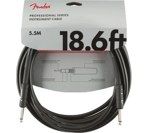 Fender Professional Series Fekete Egyenes - Pipa 5,5m