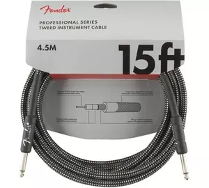 Fender Professional Series Instrument Cable 4,5 m Gray Tweed