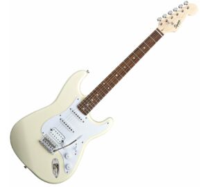 Fender Squier Bullet Stratocaster Tremolo HSS IL Arctic White Elektromos gitár