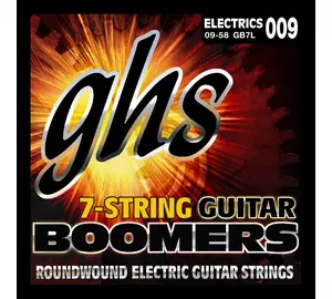 GHS GB7L Boomers extra Light 009-058 7 húros elektromos gitárhúr szett
