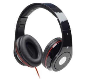 Gembird MHS-DTW-BK flexibilis-zajszűrős-dinamikus mikrofonnal fekete fejhallgató