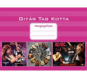 Gitár Tab Kotta hangjegyfüzet