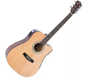 GMC-29HCE Natur Cutaway elektro-akusztikus gitár 