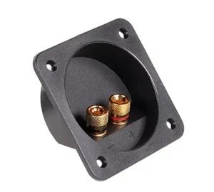 GNI0240 banán csatlakozóval, 2 pólusú, négyzet alakú Beépíthető hangfal aljzat GNI0240 banán csatlakozóval, 2 pólusú, négyzet alakú Beépíthető hangfal aljzat