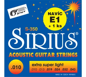 Gor Sirius S350 Extra Super Light 010-043 akusztikus húr szett