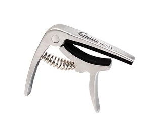 Guitto GGC-07-UKE Silver ezüst színű fém ukulele capo