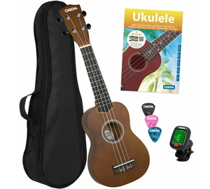 Cascha HH 3956 GB Natural szoprán ukulele szett