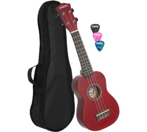 Cascha HH3961 Red szoprán ukulele szett