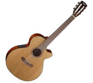 Cort CEC-5-NAT vékonyított SFX testű velencei cutaway 4/4 elektro-klasszikus gitár