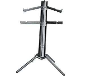 König & Meyer KM-18860-000-35 Spider Pro billentyűállvány – alumínium, bővíthető, anodizált fekete