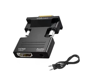 KOM0843A HDMI - VGA adapter, HDMI bemenet - VGA és audió kimenet