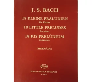 J.S.Bach 18 kis prelúdium ( Régi kiadás)