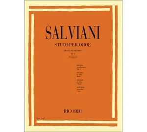 Salviani, Clemente  Studi per oboe (Oboa etűdök)