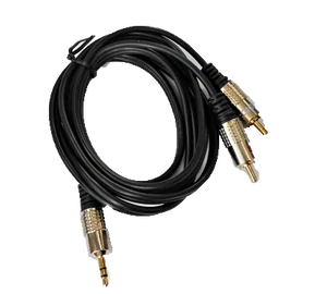 KPO 1002-1,5 3,5mm jack - 2RCA kábel,aranyozott fém csatlakozóval 1,5m