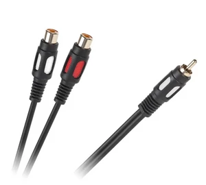 KPO3870 RCA elosztó kábel, 1RCA dugó - 2RCA aljzat, 25 cm