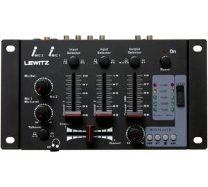 Lewitz DJM-201 3 csatornás USB Dj keverőpult
