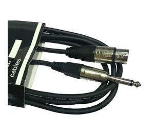 Lewitz TMC202 Fekete XLR mama - 6,3 Jack mikrofon kábel 3 m