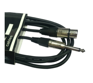 Lewitz TMC202 Fekete XLR mama - 6,3 Jack mikrofon kábel 3 m