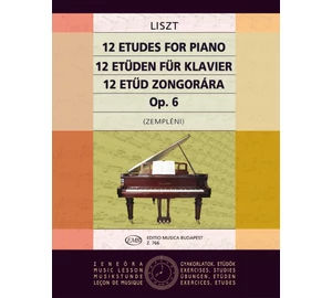 Liszt Ferenc  12 Etűd zongorára