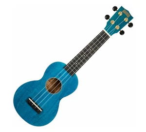 Mahalo MS1TBU Transparent Blue Szoprán ukulele tokkal