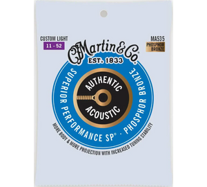 Martin MA535 Authentic Foszfor bronz Ball End Light 011-052 akusztikus gitárhúr