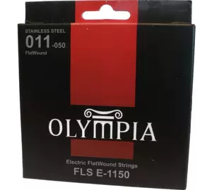 Olympia FLSE-1150 Sima (Flat Wound) Medium Scale 011-050 elektromos gitárhúr szett