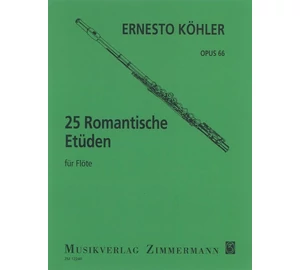 Ernesto Köhler 25 Romantikus etűd Op.66 fuvlára