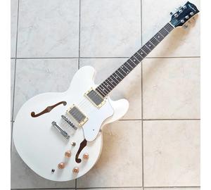 Pasadena AJ335 WH Semi-Hollow Body Jazz-gitár (Használt cikk)
