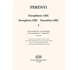 Perényi Éva – Perényi Péter Szaxofon ABC1 Zongorakíséret (Mib, Sib) kotta