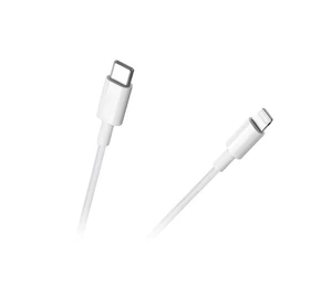 Rebel RB-6009-100-W USB Type-C - Lightning kábel, fehér színű, 1m