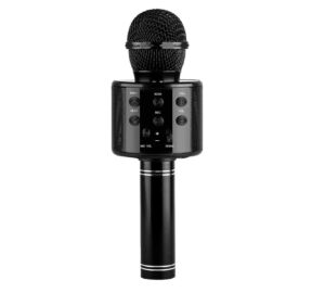 ReVoLuTioN KM03B Karaoke PARTY fekete mikrofon beépített hangszóróval (Bluetooth, MP3)