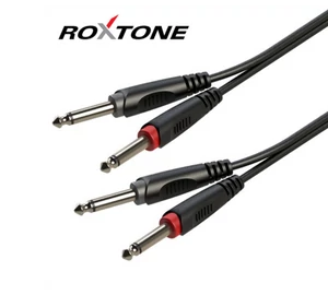 Roxtone RACC100L6 2x6,3 Jack - 2x6,3 Jack kábel, 6m