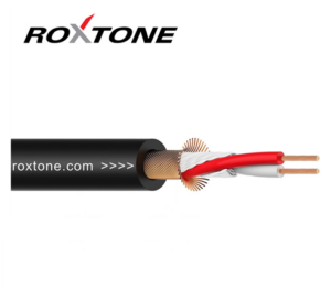 Roxtone MC002 Ø 6mm mikrofonkábel (fekete) méterre