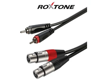 Roxtone SACC170L0010 Smart series 2xXLR(m) - 2xRCA kábel, 1m