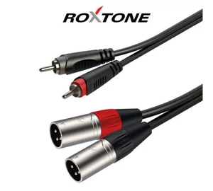 Roxtone RACC190L1 2xXLR(p) - 2xRCA kábel, 1m