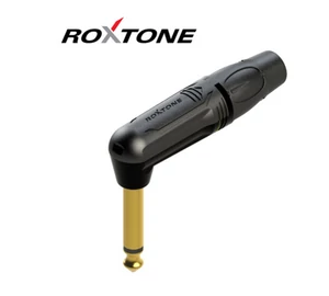 Roxtone RJ2RP-BG Mono 6,3 pipa jack dugó aranyozott (fekete)