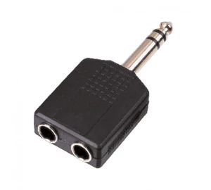 Soundsation SADA040-1 - 6.3mm Jack papa sztereo - 2x6.3mm Jack mama SZTEREO adapter