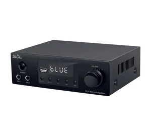 SAL BTA 250 sztereó erősítő, 2x50 Wmax / 4-8 Ohm, BT, FM rádió, USB, AUX multimédia erősítő