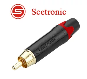 Seetronic ST380 RCA lengő dugó aranyozott, ( piros )