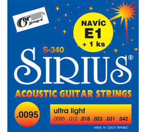 Gor Sirius S-340 Ultra Light 0095-042 akusztikus húr szett