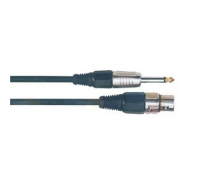 Soundking BB 010 15 Fekete XLR mama - 6,3 Jack mikrofon kábel 4,5 m