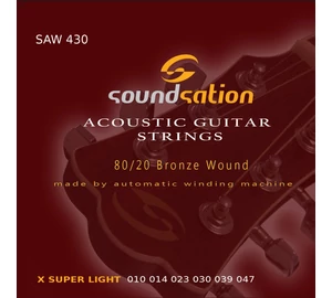 Soundsation SAW 430 Super Light 010-047 akusztikus húr szett